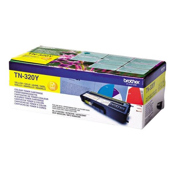 Brother TN320Y Yellow original toner cartridge  | TN320Y