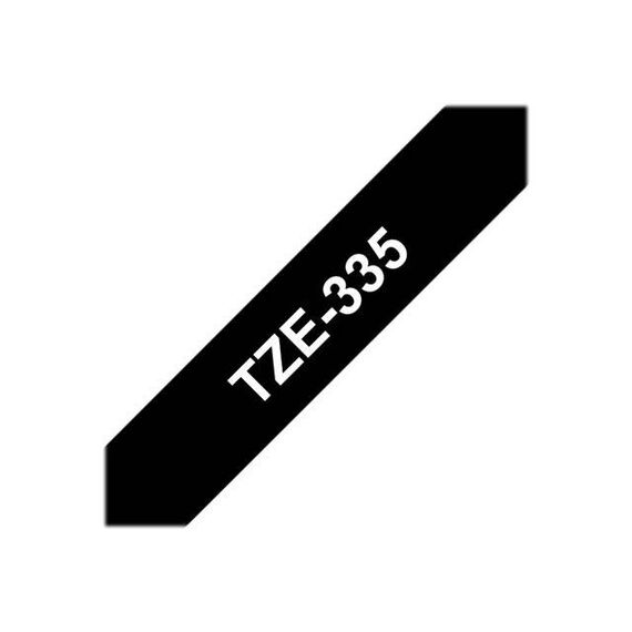 Brother TZe335 White on black Roll  | TZE335