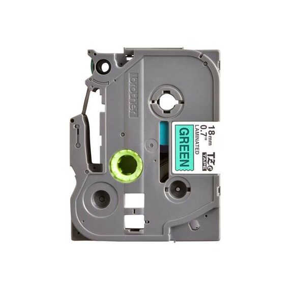 Brother TZe741 Black on green Roll| TZE741