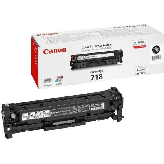 Canon 718 Black Black original toner cartridge | 2662B002