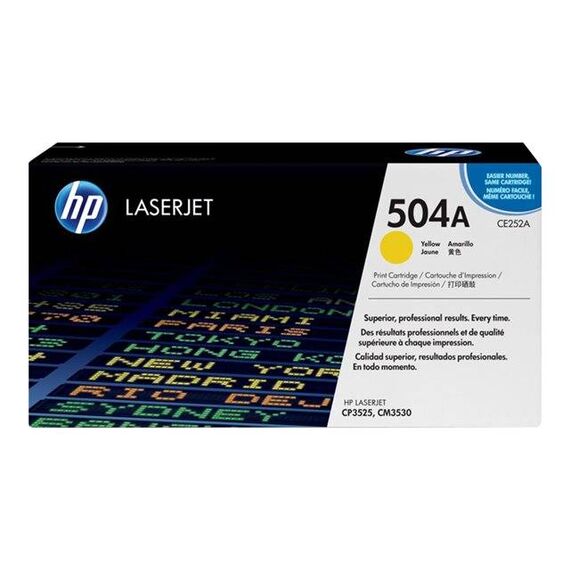 HP 504A Yellow original LaserJet toner cartridge | CE252A