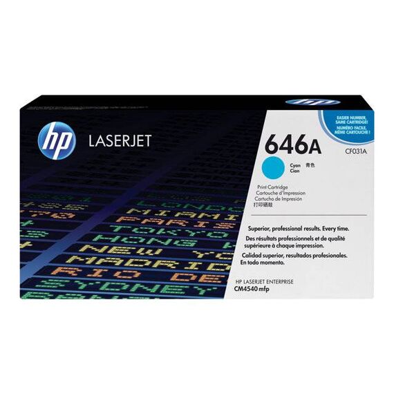 HP 646A Cyan original LaserJet toner cartridge | CF031A
