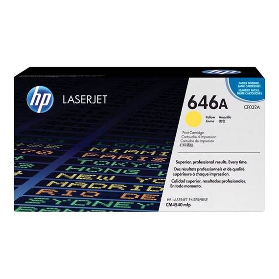 HP 646A Yellow original LaserJet toner cartridge | CF032A