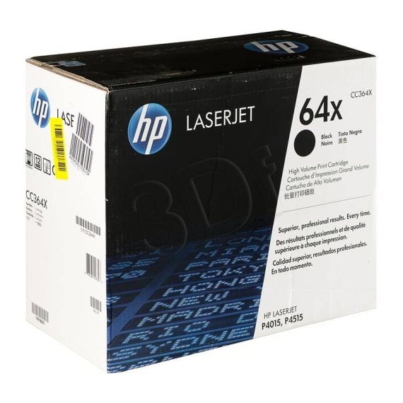 HP 64X High Yield black original LaserJet toner | CC364X