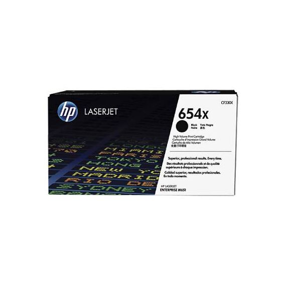 HP 654X High Yield black original LaserJet toner | CF330X