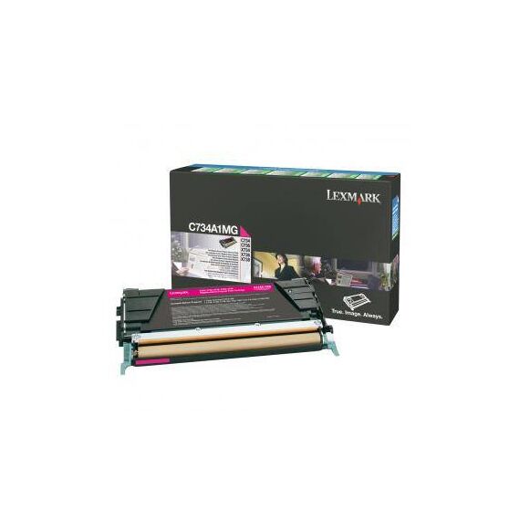Lexmark Magenta original toner cartridge LCCP, | C734A1MG