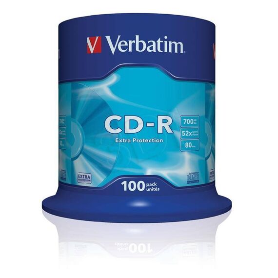 Verbatim 100 x CD-R 700 MB (80min) 52x spindle | 43411