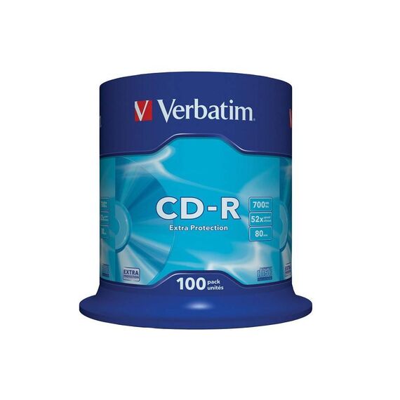 Verbatim 100 x CD-R 700 MB (80min) 52x spindle | 43411