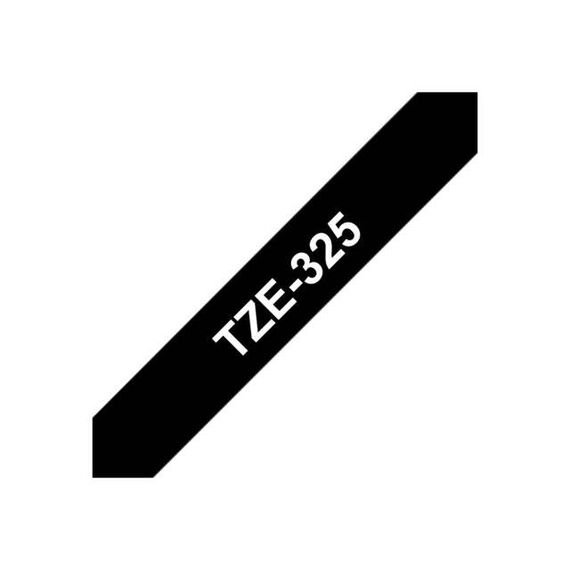 Brother TZe325 White on black Roll  | TZE325