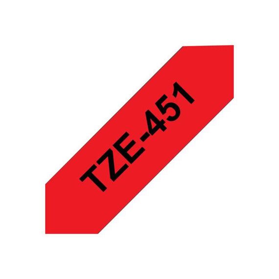 Brother TZe451 Black on red Roll  | TZE451