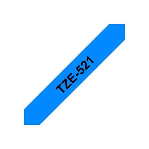 Brother TZe521 Black on blue Roll (0.9 cm x 8 m) | TZE521