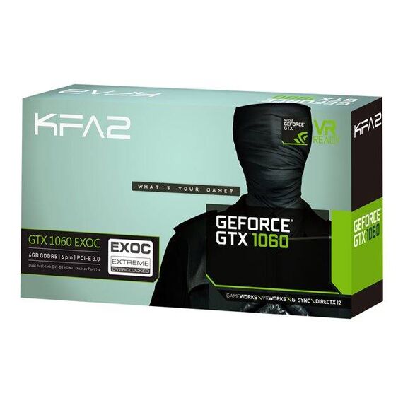 KFA2 GeForce GTX 1060 EXOC 6GB GDDR5| 60NRH7DVM6EK