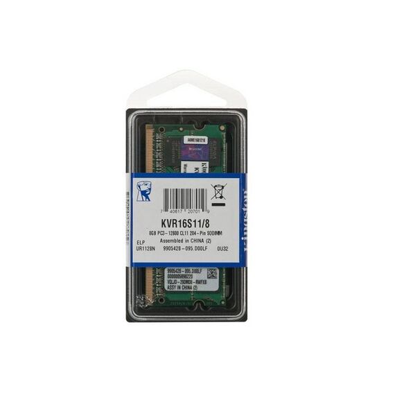 Kingston ValueRAM DDR3 8 GB SO-DIMM 204-pin | KVR16S118