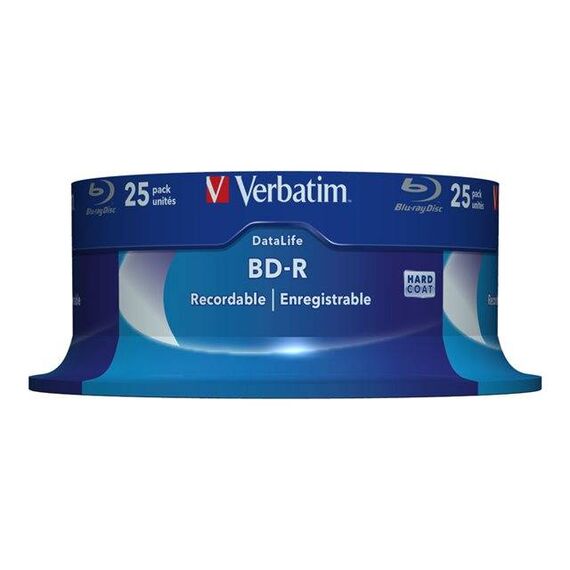 Verbatim DataLife 25 x BD-R 25 GB 6x spindle | 43837