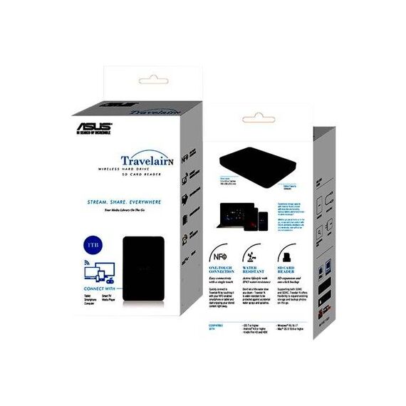 ASUS Travelair N (WHD-A2) Network drive 1TB NFC