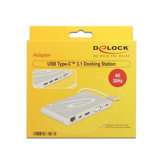 DeLOCK USB Type-C 3.1 Docking Station 4K Docking | 87298