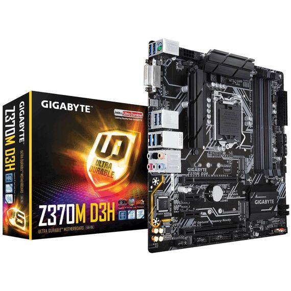 Gigabyte Z370M D3H 1.0 motherboard micro ATX | Z370M-D3H