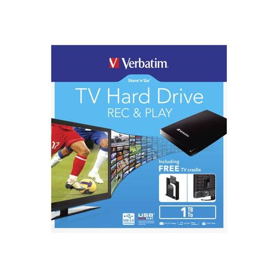 Verbatim Store 'n' Go TV Hard drive 1 TB external | 53180