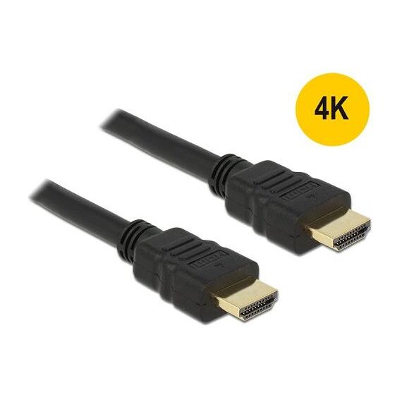 DeLOCK HDMI with Ethernet cable 50cm black 4K | 84751