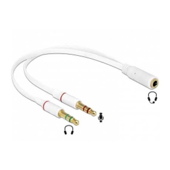 DeLOCK Headset adapter 3.5 mm (M) to 4-pole mini jack (F) | 65585