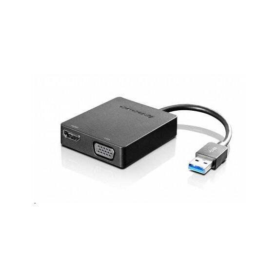 Lenovo Universal USB 3.0 to VGAHDMI Adapter | 4X90H20061