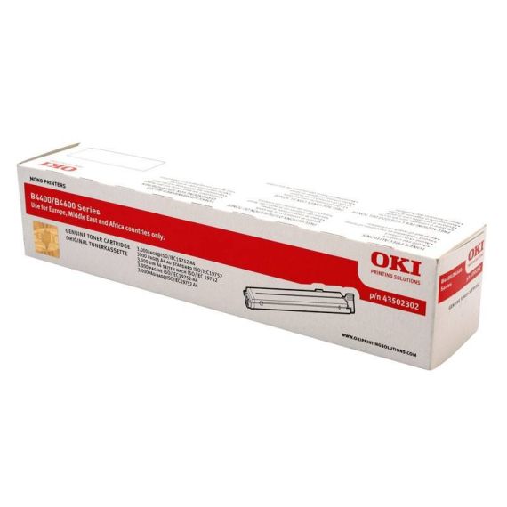 OKI Black original toner cartridge for B4400, | 43502302