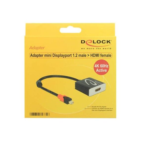 DeLOCK Adapter mini Displayport 1.2 male > HDMI | 62735