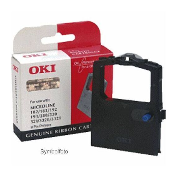 OKI 1 black print ribbon for Microline 320 FB, | 09002310