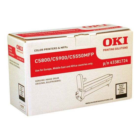 OKI Black drum kit for C5550 MFP, 5800dn, | 43381724