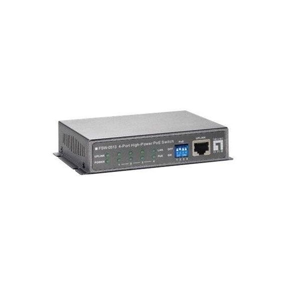 LevelOne FSW-0513 Switch 4 x (PoE) | FSW-0513