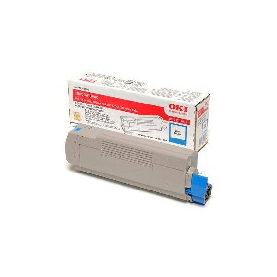 OKI Cyan original toner cartridge for C5550 MFP, | 43324423