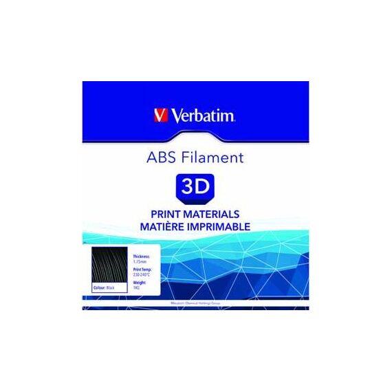 Verbatim Black 1 kg ABS filament (3D) | 55010