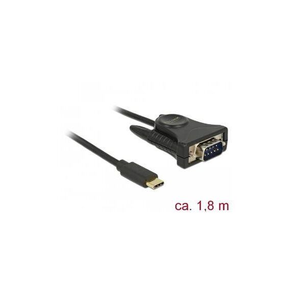 DeLOCK Serial adapter USB-C (M) to DB-9 (M) 1.8 m | 62964