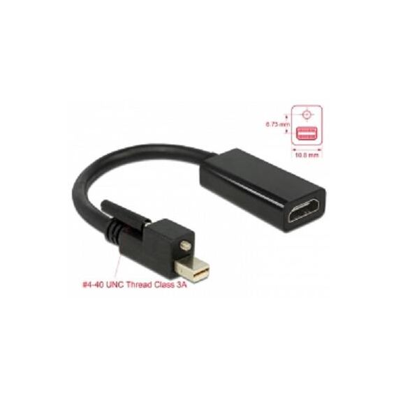 DeLOCK Adapter mini Displayport 1.2 male to HDMI| 62640