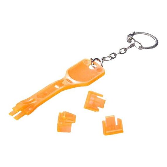 LINDY LAN port blocker with key orange (pack of 10) | 40480