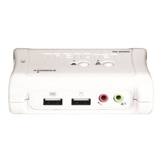 TRENDnet TK 209K KVM audio switch 2 x KVM audio TK-209K