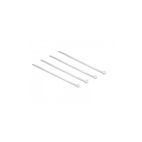 DeLOCK Cable tie 10 cm transparent (pack of 100) | 18605
