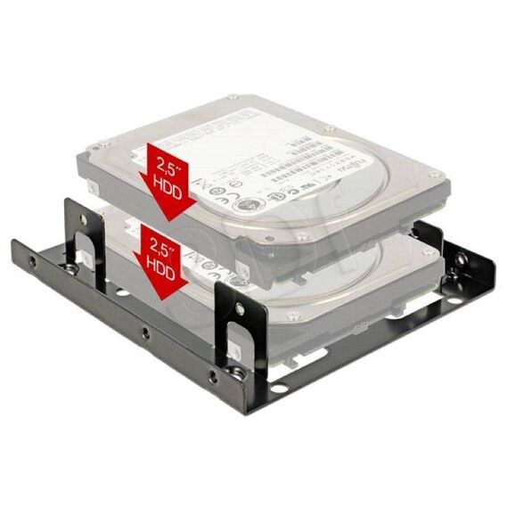 DeLOCK Storage bay adapter 3.5 to 2 x 2.5" | 18210