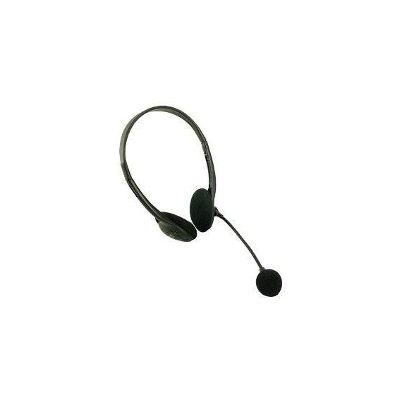 LogiLink Easy Headset on-ear wired black HS0002