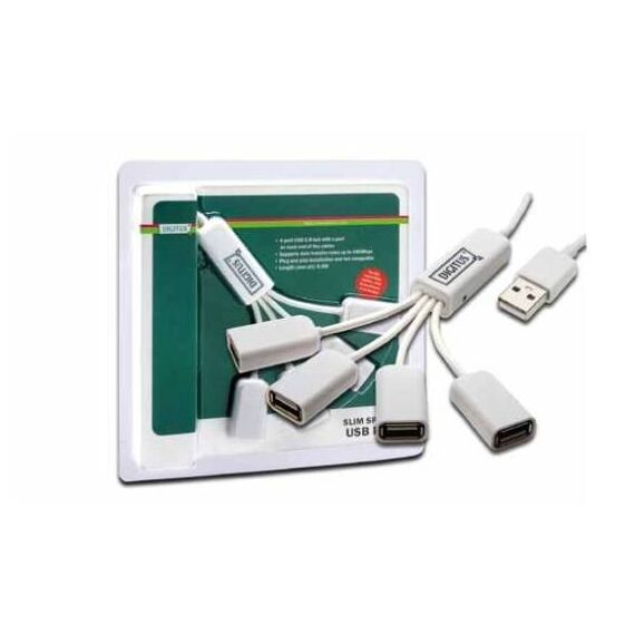 DIGITUS DA-70216 Slim Spider USB Hub 4 x USB DA-70216