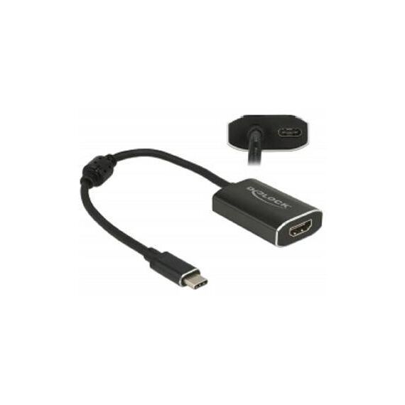 DeLOCK External video adapter VL100 USB-C HDMI dark 62988