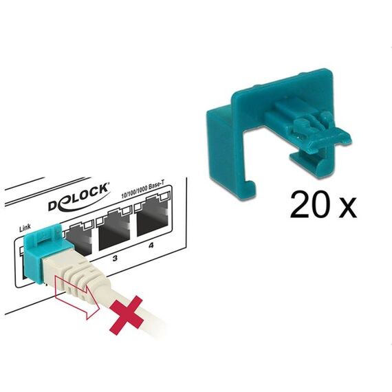 DeLOCK Secure Clip Starter Set LAN cable security 86406