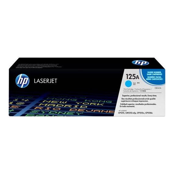 HP 125A Cyan original LaserJet toner cartridge CB541A