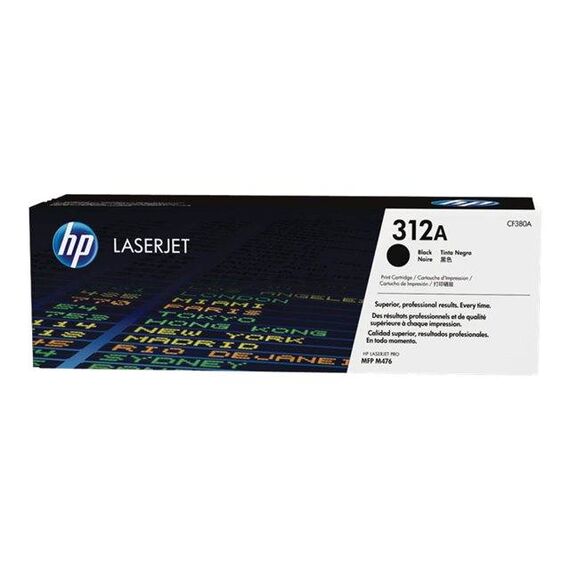 HP 312A Black original LaserJet toner cartridge CF380A