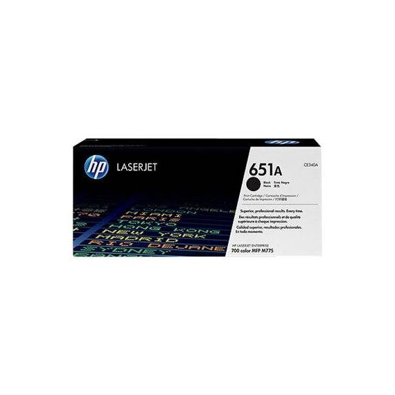 HP 651A Black original LaserJet toner cartridge CE340A