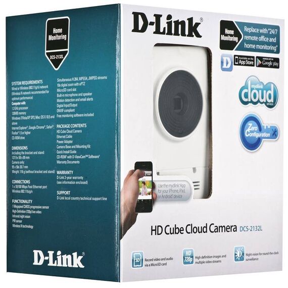 D-Link DCS-2132L HD Wireless N Cube Network DCS-2132LE