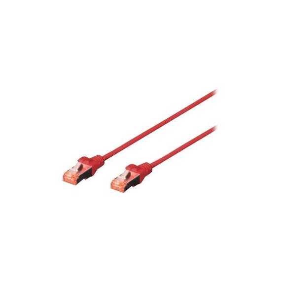 DIGITUS Patch cable RJ-45 (M) Red 25cm DK-1644-0025