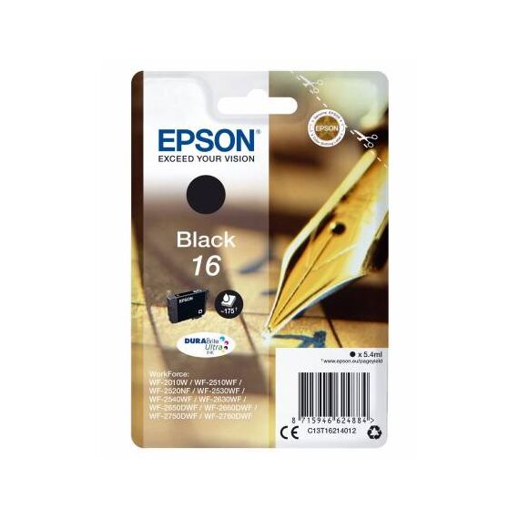 Epson 16XL 12.9 ml XL black original ink C13T16314012