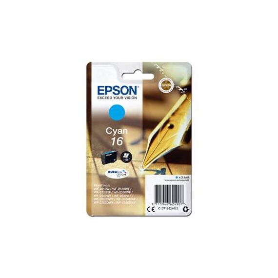 Epson 16 3.1 ml cyan original ink C13T16224012