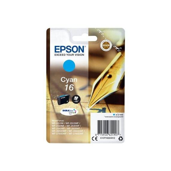 Epson 16 3.1 ml cyan original ink C13T16224012